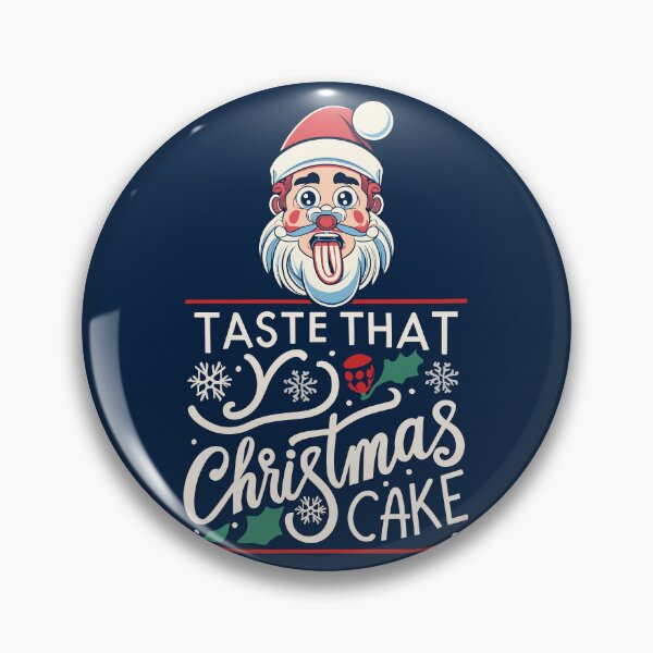 Artikelvorschau, Probieren Sie den Weihnachtskuchen – Lustiges Weihnachtsmanngesicht-Meme mit herausgestreckter Zunge (heller Text) entworfen und verkauft von Spiprinto.