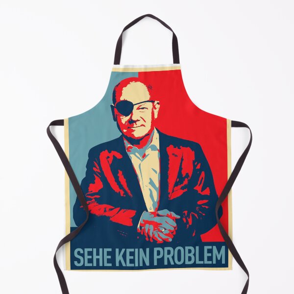Item preview, German Chancellor Olaf Scholz Black Eyepatch designed and sold by MintaApparel.