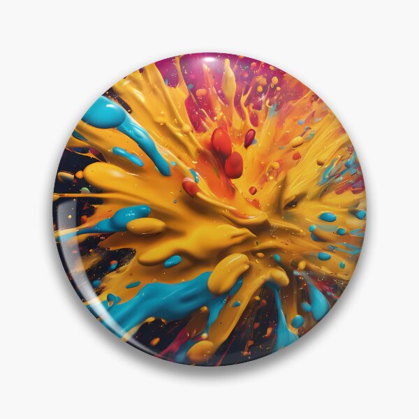 Item preview, Abstract colorful paint splash pattern designed and sold by twisted-dot.