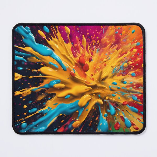 Item preview, Abstract colorful paint splash pattern designed and sold by twisted-dot.