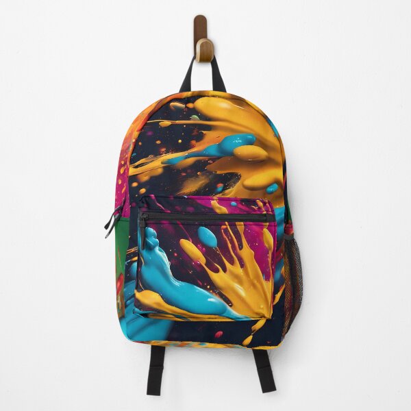 Item preview, Abstract colorful paint splash pattern designed and sold by twisted-dot.