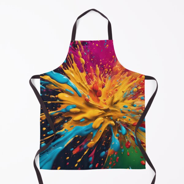 Item preview, Abstract colorful paint splash pattern designed and sold by twisted-dot.