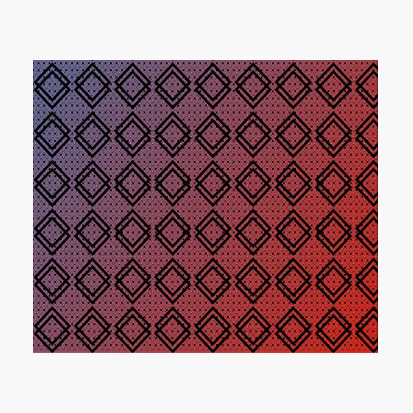 Double Diamonds pattern Photographic Print