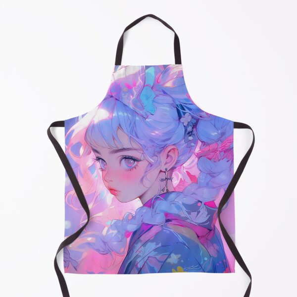Item preview, Adorable Pastel Pink and Purple Anime Girl designed and sold by bubblegoth.