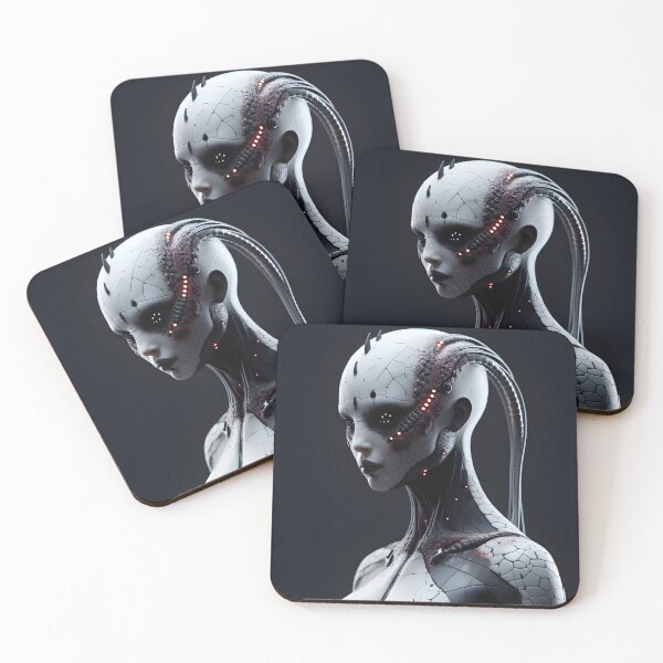 Item preview, Alien cyborg huntress designed and sold by humanwurm.
