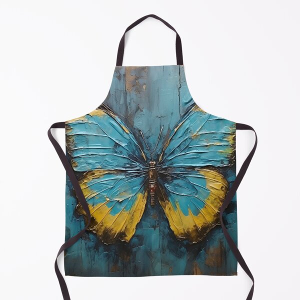 Item preview, colorful acrylic textured butterfly art print designed and sold by dcrc.