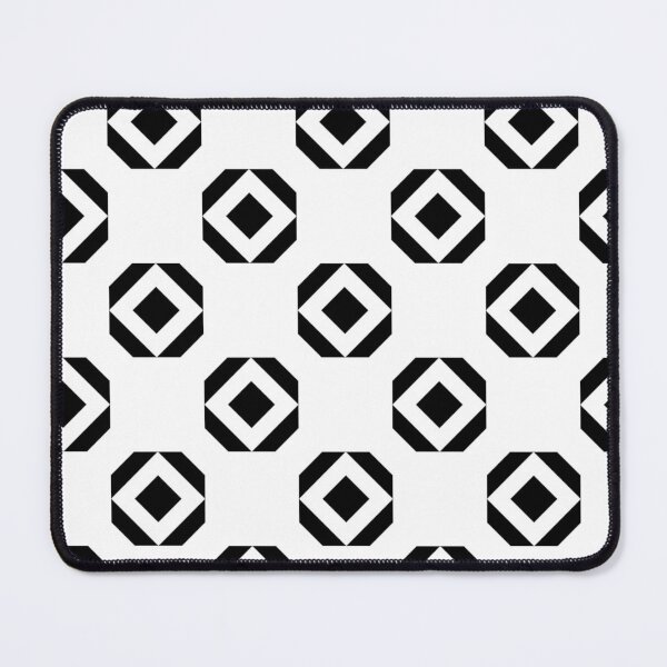 Item preview, Black and White Square Diamonds Checkerboard Pattern, Gift Design Lovers, Monochrome, Optical Illusion designed and sold by PenguinForests.
