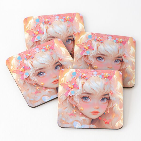 Item preview, Adorable Pastel Pink Anime Girl designed and sold by bubblegoth.