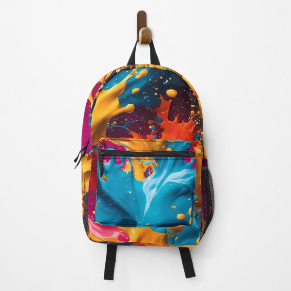 Item preview, Abstract colorful paint splash pattern designed and sold by twisted-dot.