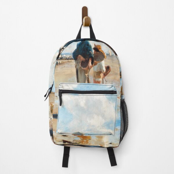 Item preview, John Singer Sargent, Setting Out to Fish, shower curtain, mugs, pillow, blanket, tapistery, mouse pad designed and sold by Suzana Djordjevic.