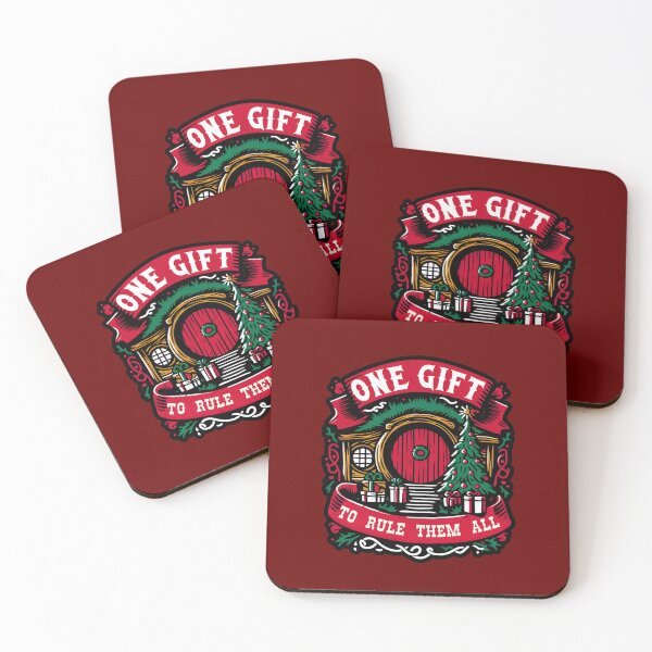 Item preview, One Gift to Rule Them All - Gift Tag - Funny Christmas Fantasy designed and sold by Fenay Designs.