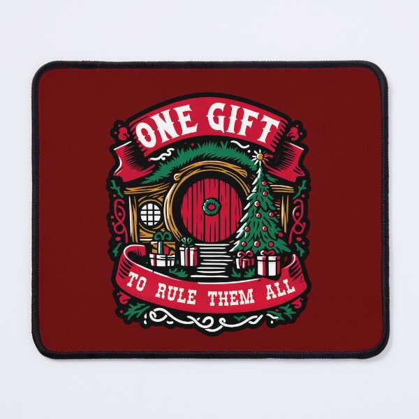 Item preview, One Gift to Rule Them All - Gift Tag - Funny Christmas Fantasy designed and sold by Fenay Designs.