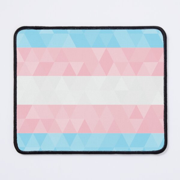 Item preview, Triangle Trans Flag (Rectangle) designed and sold by wetchickenart.