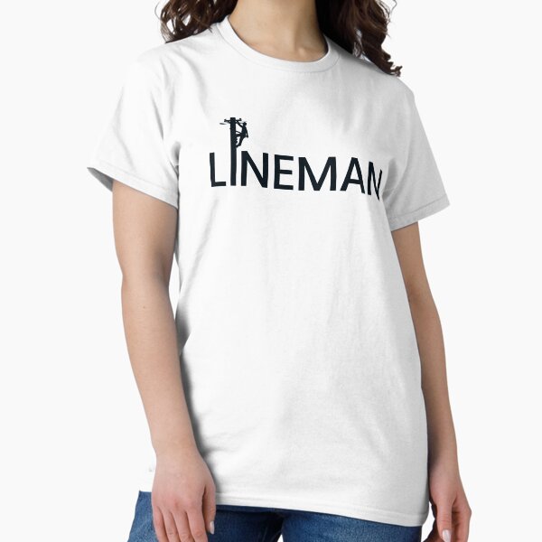 Linemen Typography Classic T-Shirt