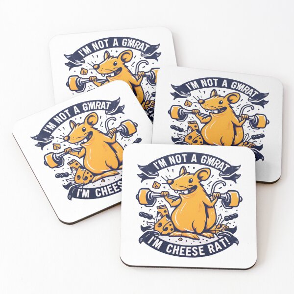 Item preview, I'm not a Gym Rat, I'm a Cheese Rat! designed and sold by Gulyabani.