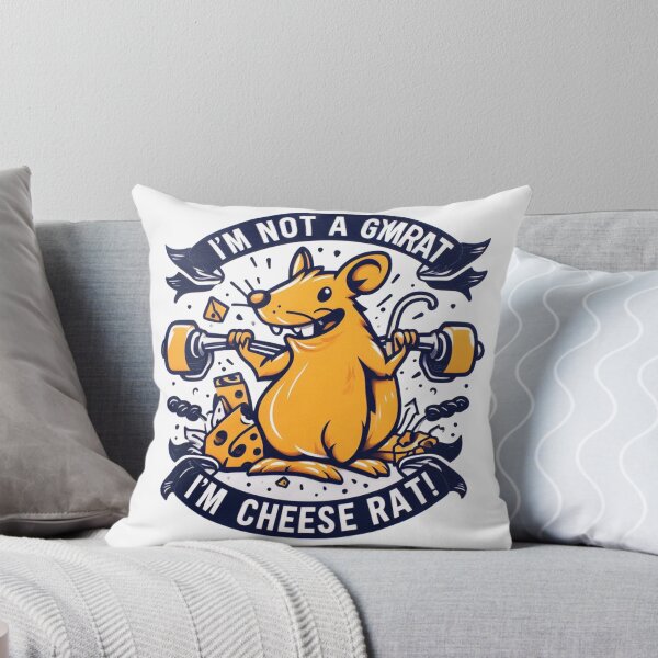 Item preview, I'm not a Gym Rat, I'm a Cheese Rat! designed and sold by Gulyabani.
