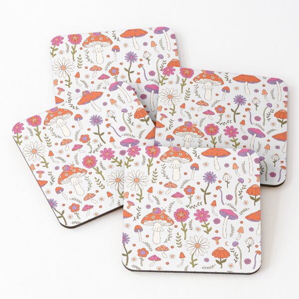 Item preview, retro mushroom flowers groovy daisies  designed and sold by SHOPAHD.