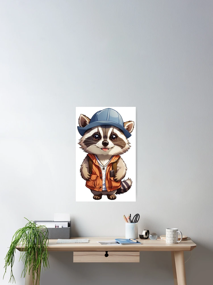 Thumbnail 2 of 3, Poster, Scouting Racoon designed and sold by LabZoidd.