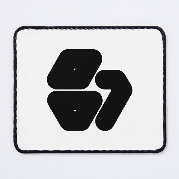 Item preview, Abstract hexagonal geometric: Black Uppercase Letter B designed and sold by SnedLab.