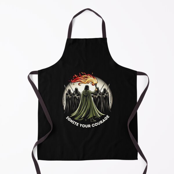 Item preview, Ignite Your Courage - A Lone Guardian Confronts Shadowy Wraiths - Fantasy designed and sold by Fenay Designs.