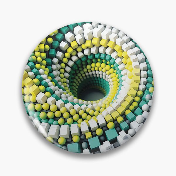 Item preview, Abstract Vortex made up of 3D shapes designed and sold by AtithasosTragos.