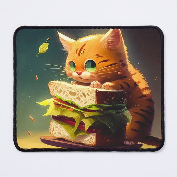 Item preview, cute cat eating designed and sold by athrshopp.