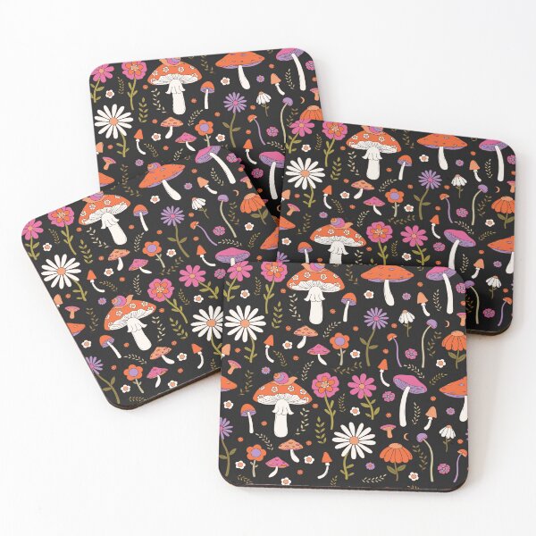 Item preview, retro mushroom flowers groovy daisies  designed and sold by SHOPAHD.