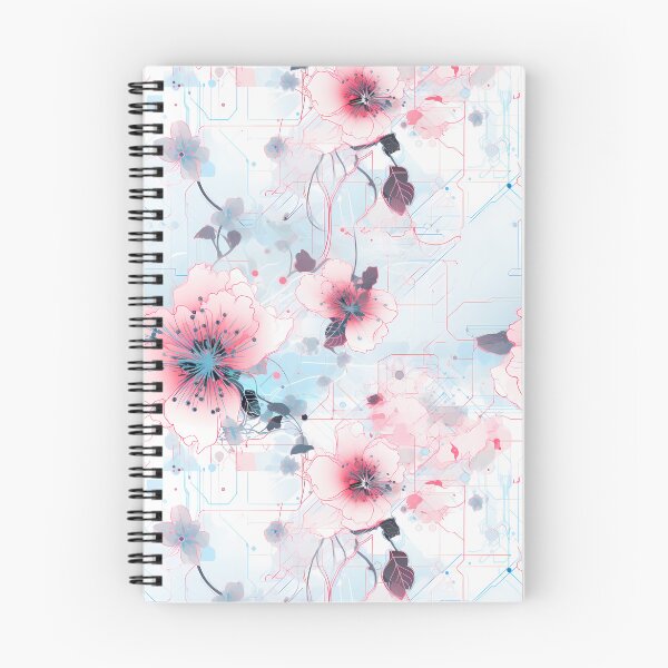Item preview, Cyberpunk Flowers and Circuitry Pattern designed and sold by SchorlCraft.