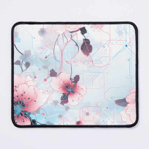 Item preview, Cyberpunk Flowers and Circuitry Pattern designed and sold by SchorlCraft.