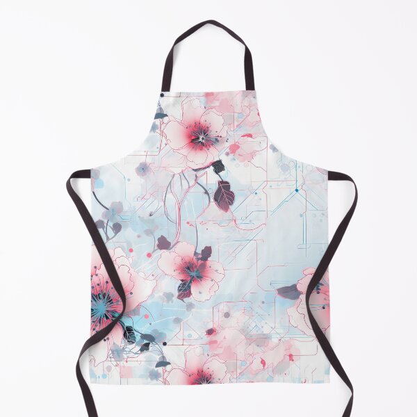 Item preview, Cyberpunk Flowers and Circuitry Pattern designed and sold by SchorlCraft.