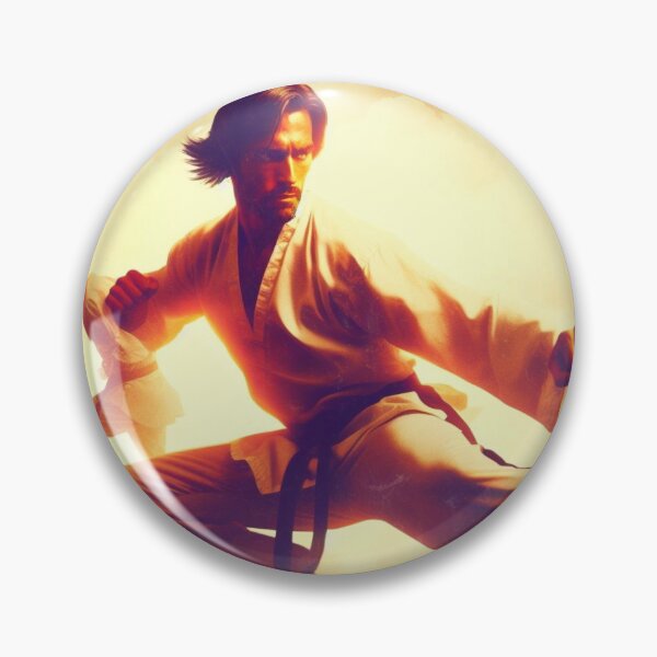 Item preview,  Retro '70s movie poster Kung Fu master heroic pose designed and sold by Martial-Art-23.