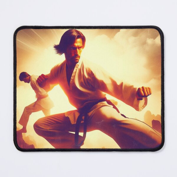 Item preview,  Retro '70s movie poster Kung Fu master heroic pose designed and sold by Martial-Art-23.