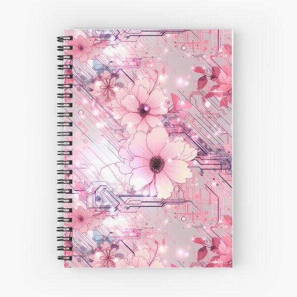 Item preview, Cyberpunk Flowers and Circuitry Pattern designed and sold by SchorlCraft.