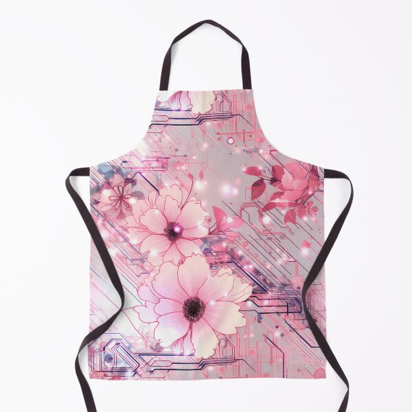 Item preview, Cyberpunk Flowers and Circuitry Pattern designed and sold by SchorlCraft.