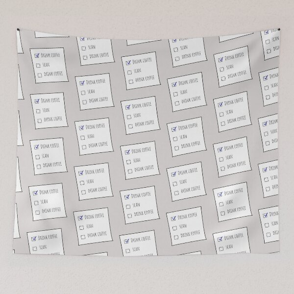 Item preview, Drink Coffee, Scan, Drink Coffee MRT Checklist Offwhite BG designed and sold by HumerusHumor.