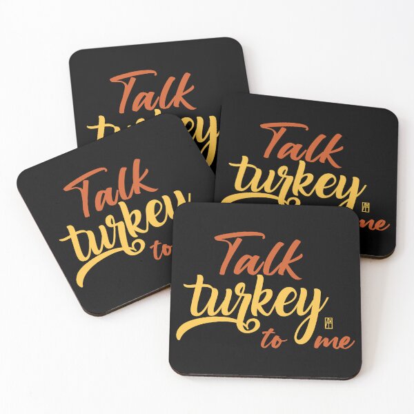 Item preview, Talk Turkey To Me - Happy Thanksgiving Day - funny turkey designed and sold by ArtProjectShop.