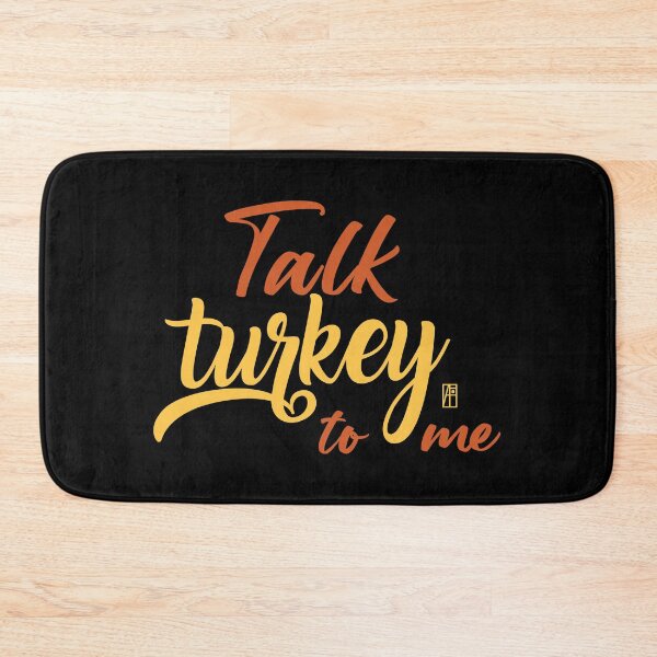 Item preview, Talk Turkey To Me - Happy Thanksgiving Day - funny turkey designed and sold by ArtProjectShop.