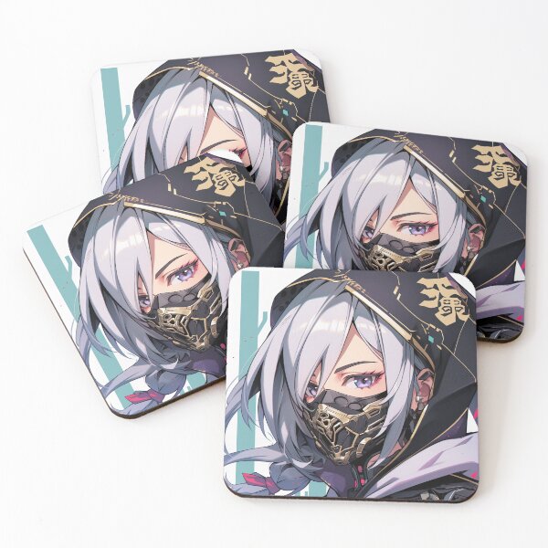 Item preview, Beautiful Masked Assassin Anime Girl designed and sold by bubblegoth.