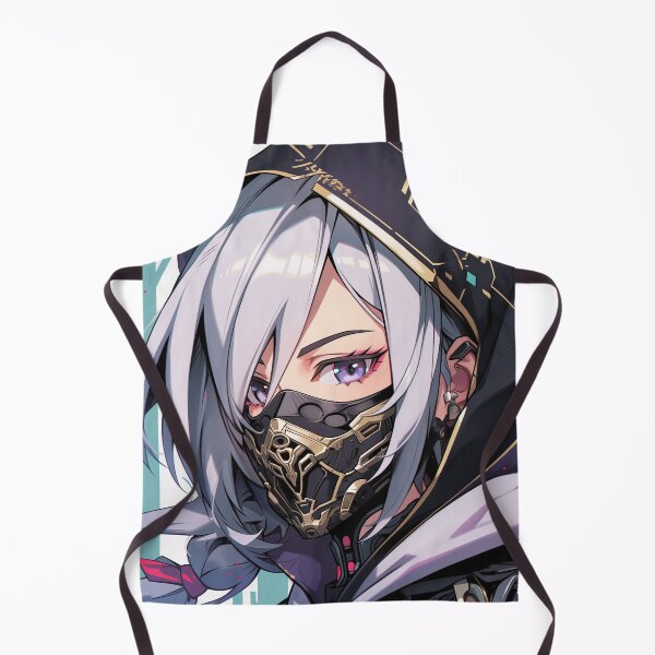 Item preview, Beautiful Masked Assassin Anime Girl designed and sold by bubblegoth.