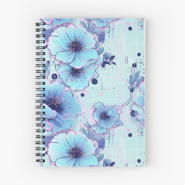 Item preview, Cyberpunk Flowers and Circuitry Pattern designed and sold by SchorlCraft.