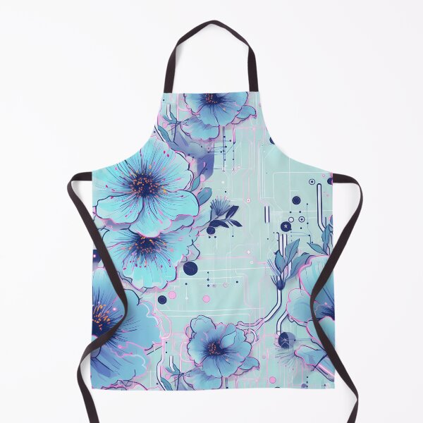 Item preview, Cyberpunk Flowers and Circuitry Pattern designed and sold by SchorlCraft.