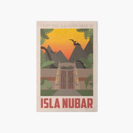 Item preview, Isla Nubar - Vintage Travel Poster - Jurassic Park designed and sold by TheFresh PrintsCreative.