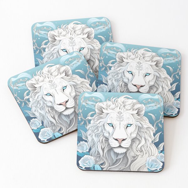 Item preview, White lion Portrait designed and sold by toaderbogdan88.