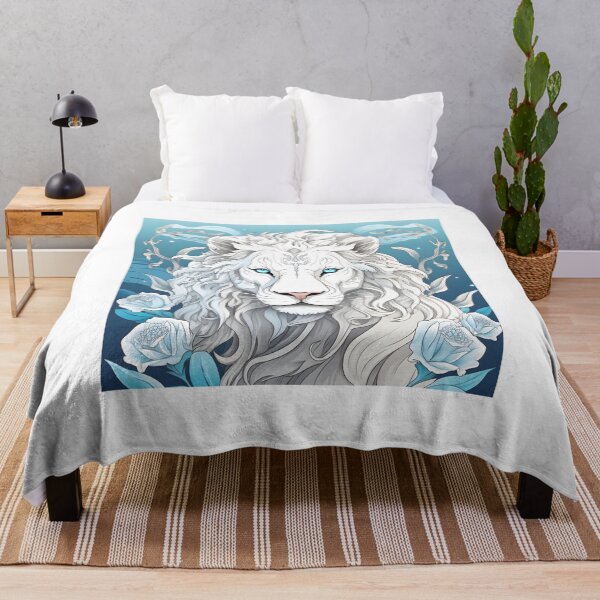 Item preview, White lion Portrait designed and sold by toaderbogdan88.