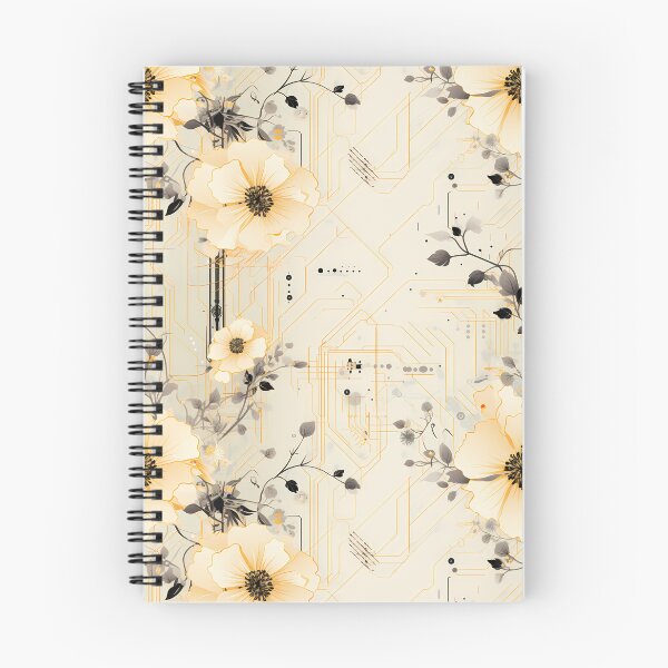 Item preview, Cyberpunk Flowers and Circuitry Pattern designed and sold by SchorlCraft.