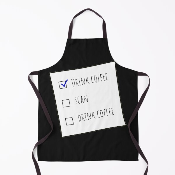 Item preview, Drink Coffee, Scan, Drink Coffee MRT Checklist Black BG designed and sold by HumerusHumor.