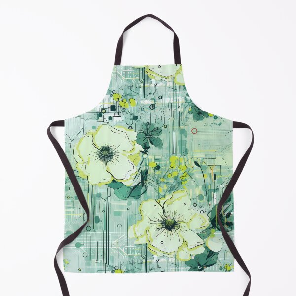 Item preview, Cyberpunk Flowers and Circuitry Pattern designed and sold by SchorlCraft.