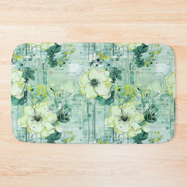 Item preview, Cyberpunk Flowers and Circuitry Pattern designed and sold by SchorlCraft.