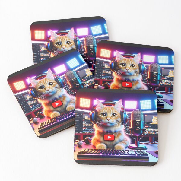Item preview,  The YouTuber Cat in Deep Thought designed and sold by MrBonPlanLeCat.