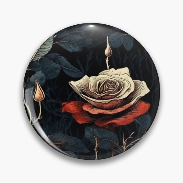 Item preview, Red and White Rose Vine designed and sold by Immarcescible.